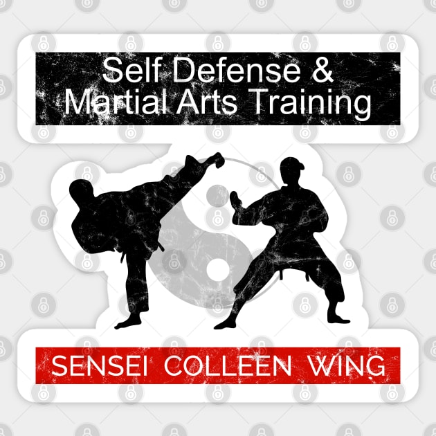 Flyer for Colleen Wing Dojo Sticker by AO01